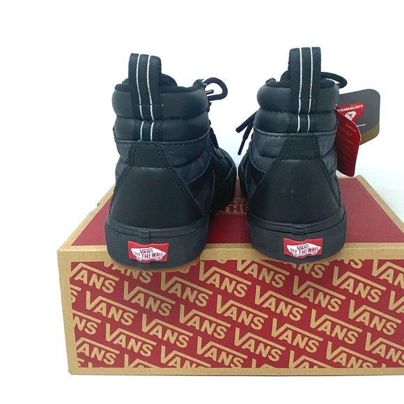 VANS SK8-HI 2.0 MTE Dx Shoes Women's Black Wodeland Camo Suede Boots VN0A4P3ITUL - Picture 3 of 10